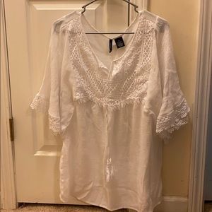 White peasant XL top see pics